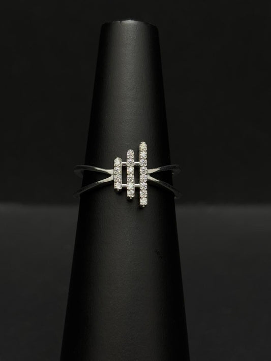Striking Silver-tone Ring #83