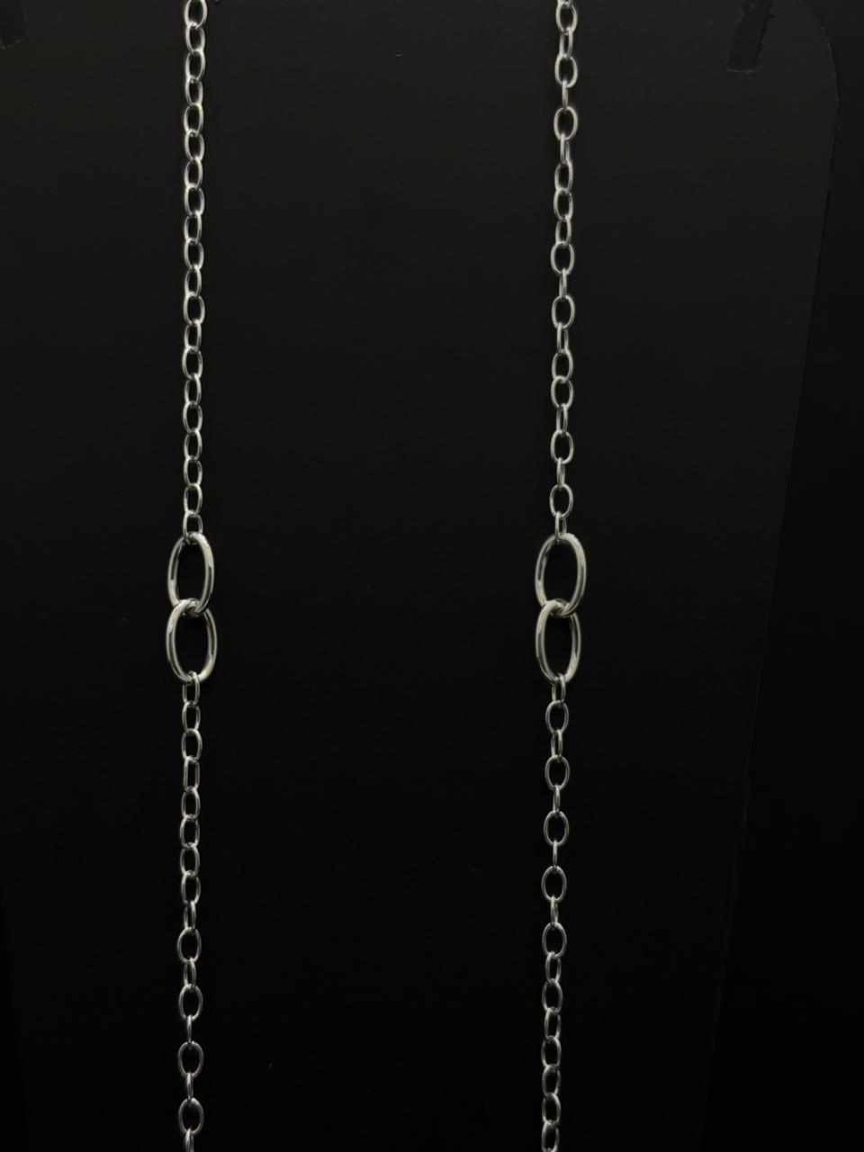 Versatile Long Silver-Toned Anklet #27