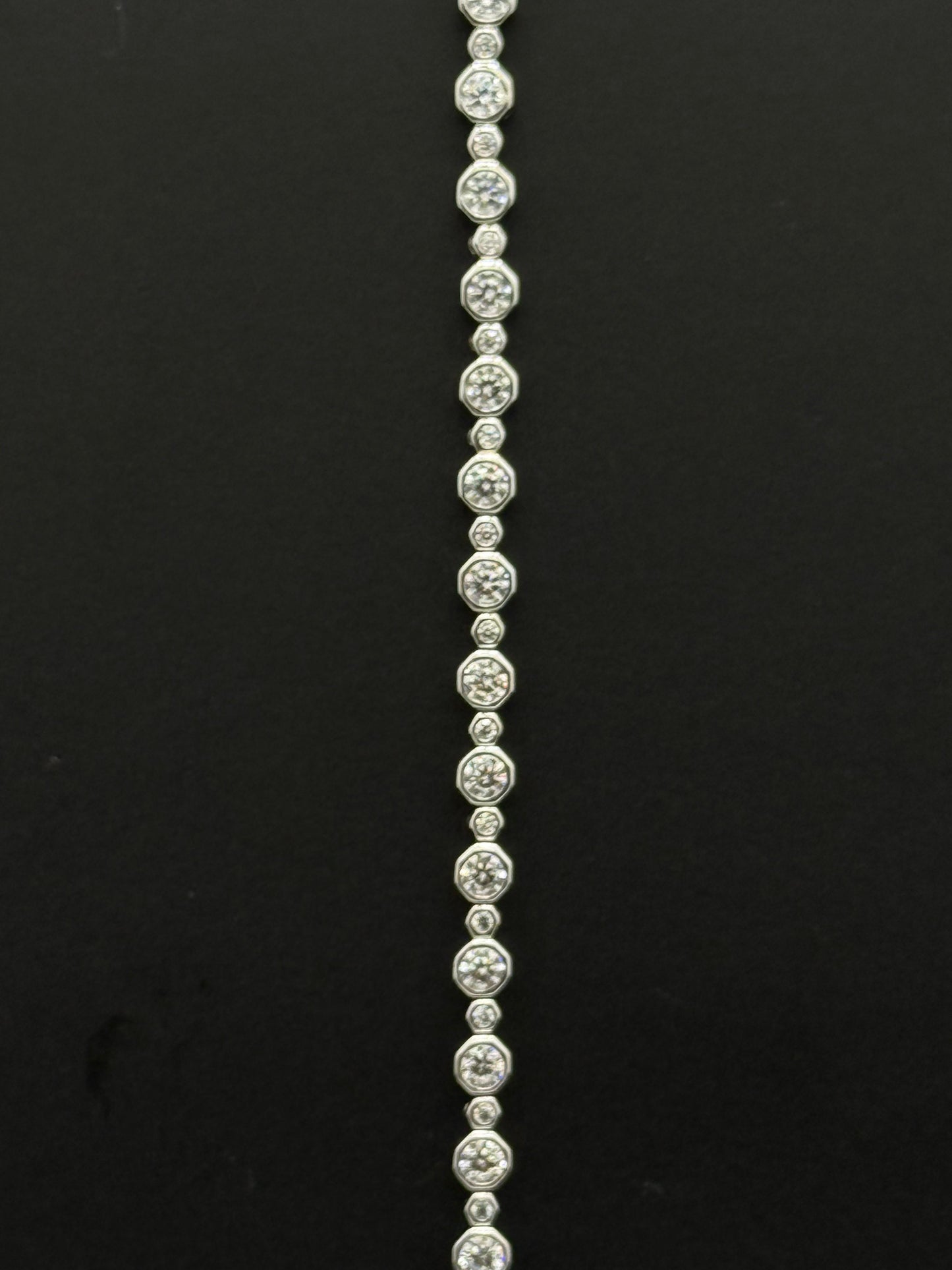 Silver-Toned Station Bracelet #209