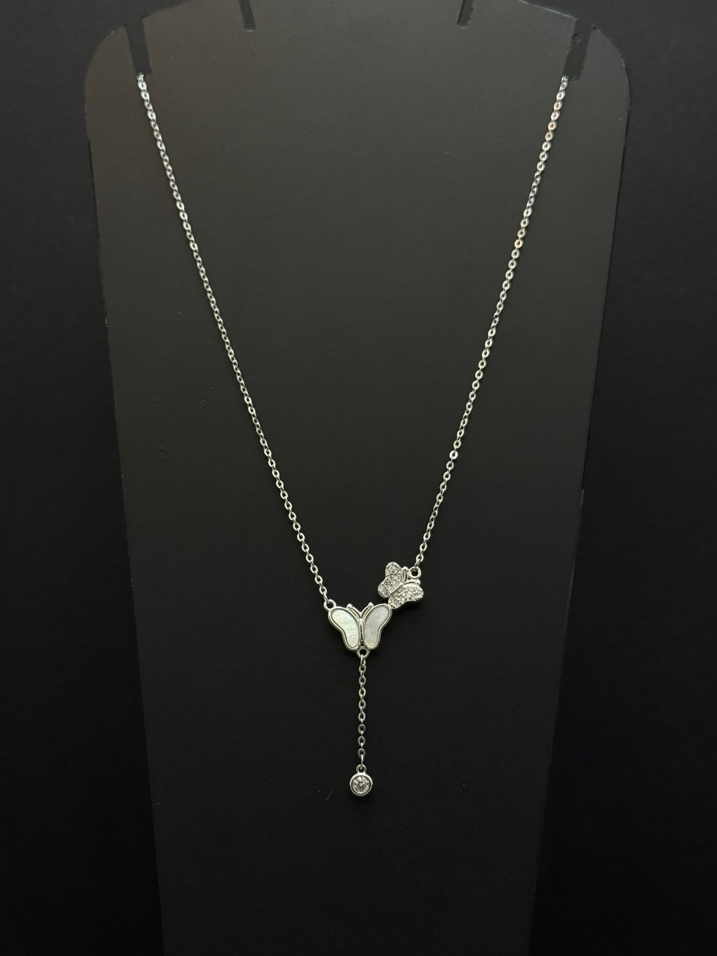 Butterfly Duet Lariat Chain #291