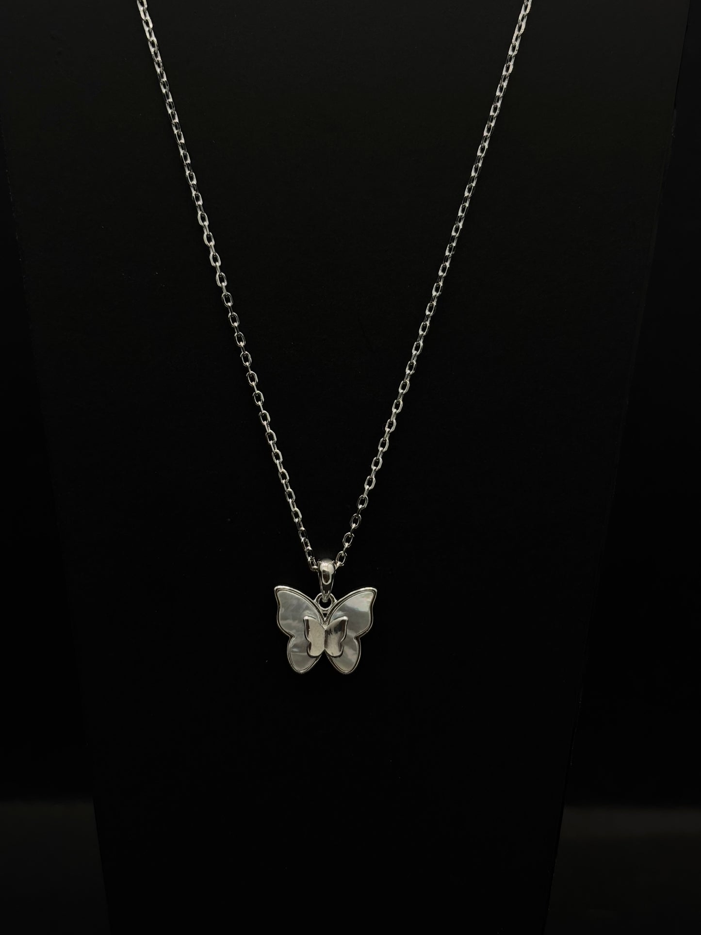 charming necklace With a delicate silver-tone chain #59