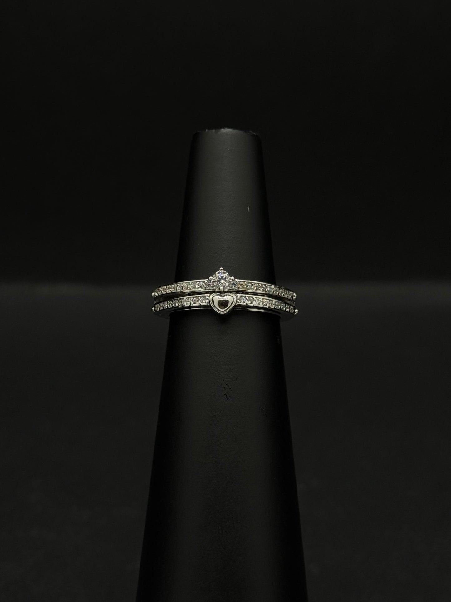 Princess Crown Silver Ring #423