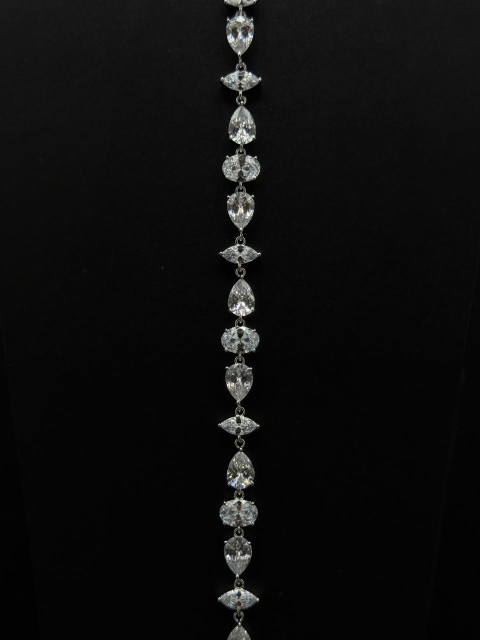 Multi-Cut Crystal Symphony Tennis Bracelet #635