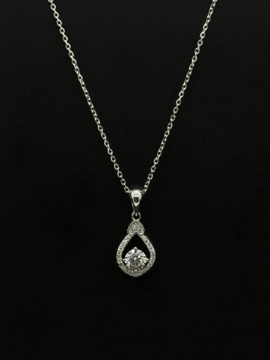 Teardrop Halo Pendant #414