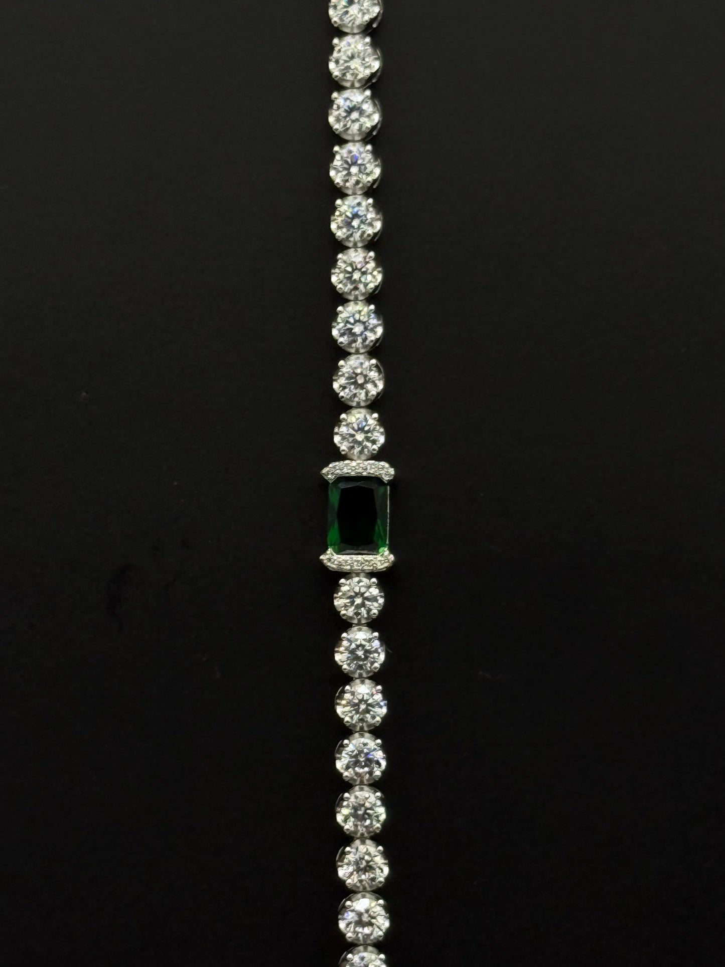 Tennis with Green Diamond bracelet #155