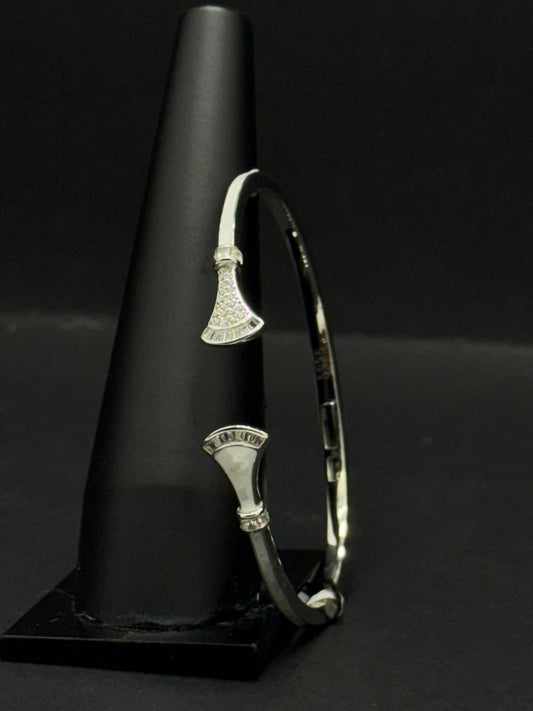 Elegant silver-tone bracelet #68
