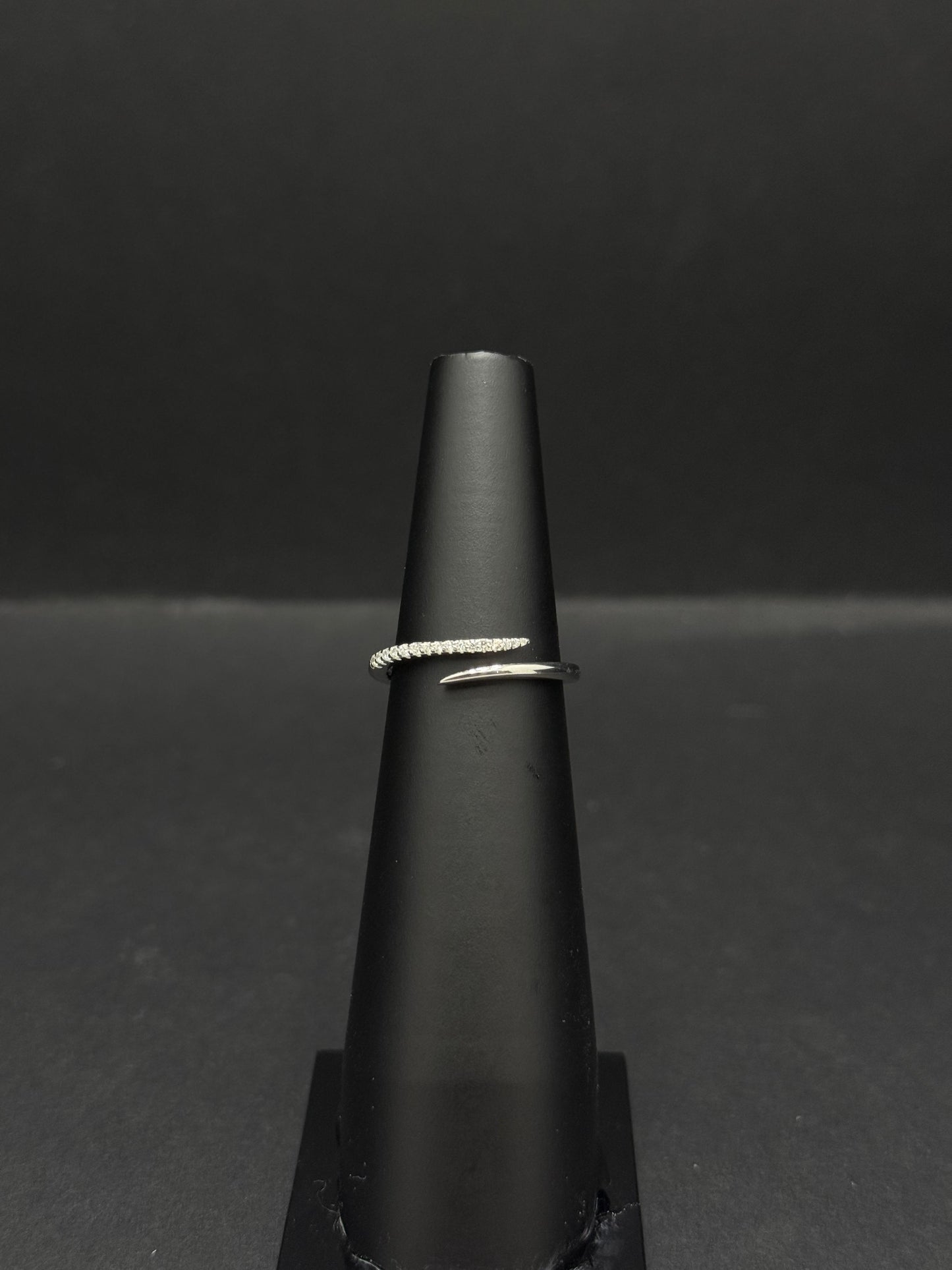 Delicate sterling silver bracelet with ring #191