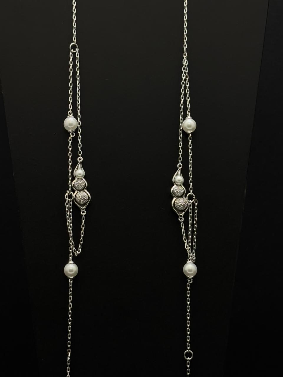 Silver-Toned Station Anklet #151/149