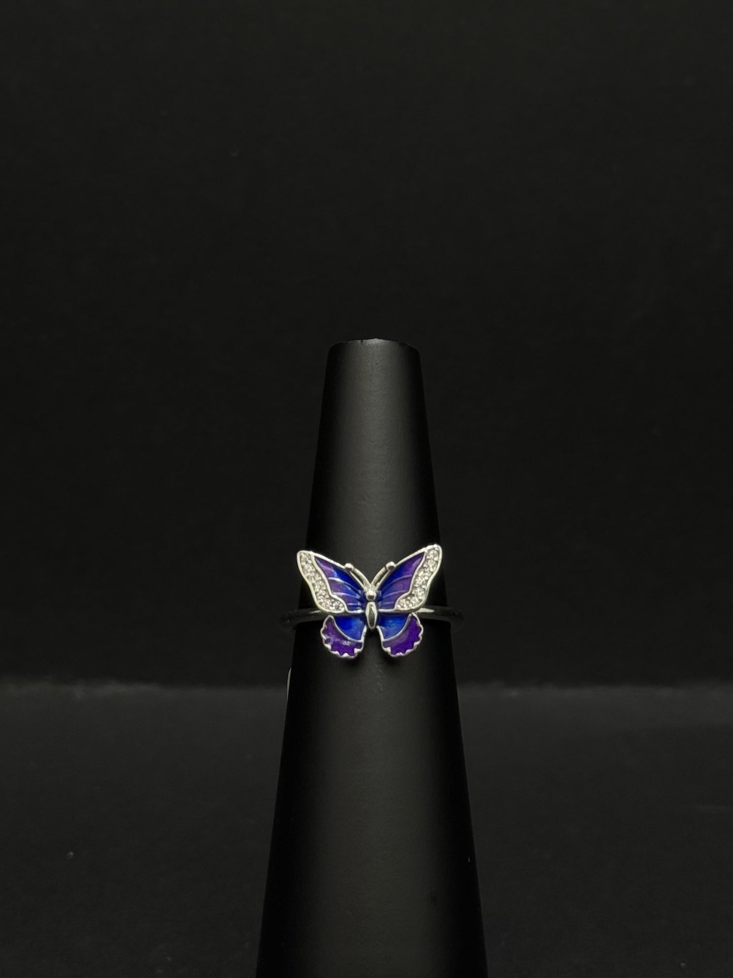 The Sparkling Butterfly Ring #170