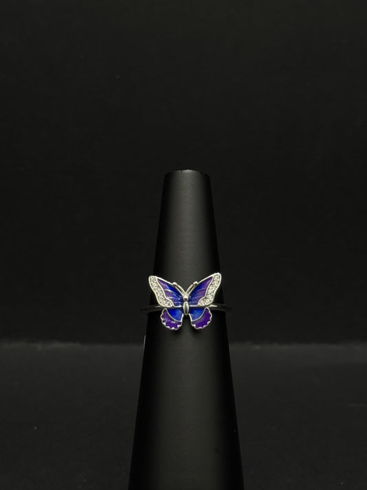 The Sparkling Butterfly Ring #170