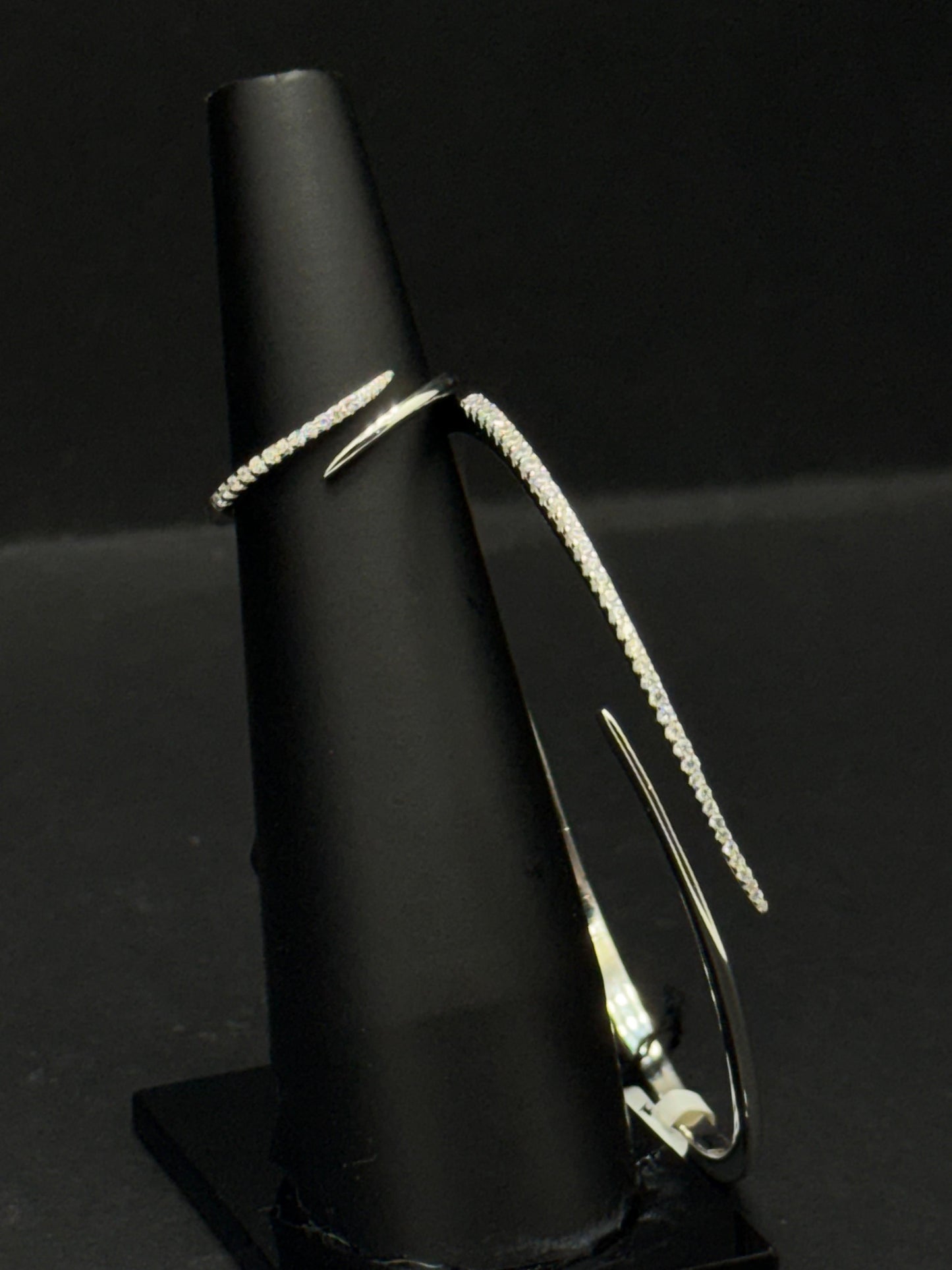 Delicate sterling silver bracelet with ring #191