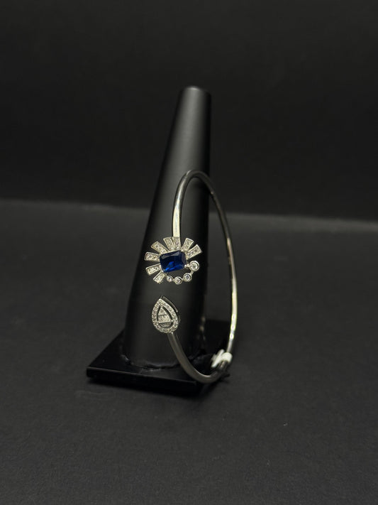 Azure Bloom & Teardrop Sparkle Bangle bracelet #190