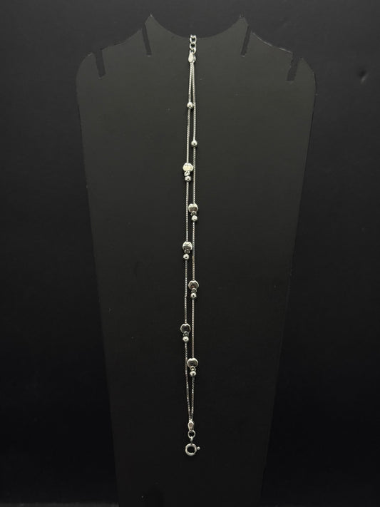 Double-Chain Bead Bracelet #281