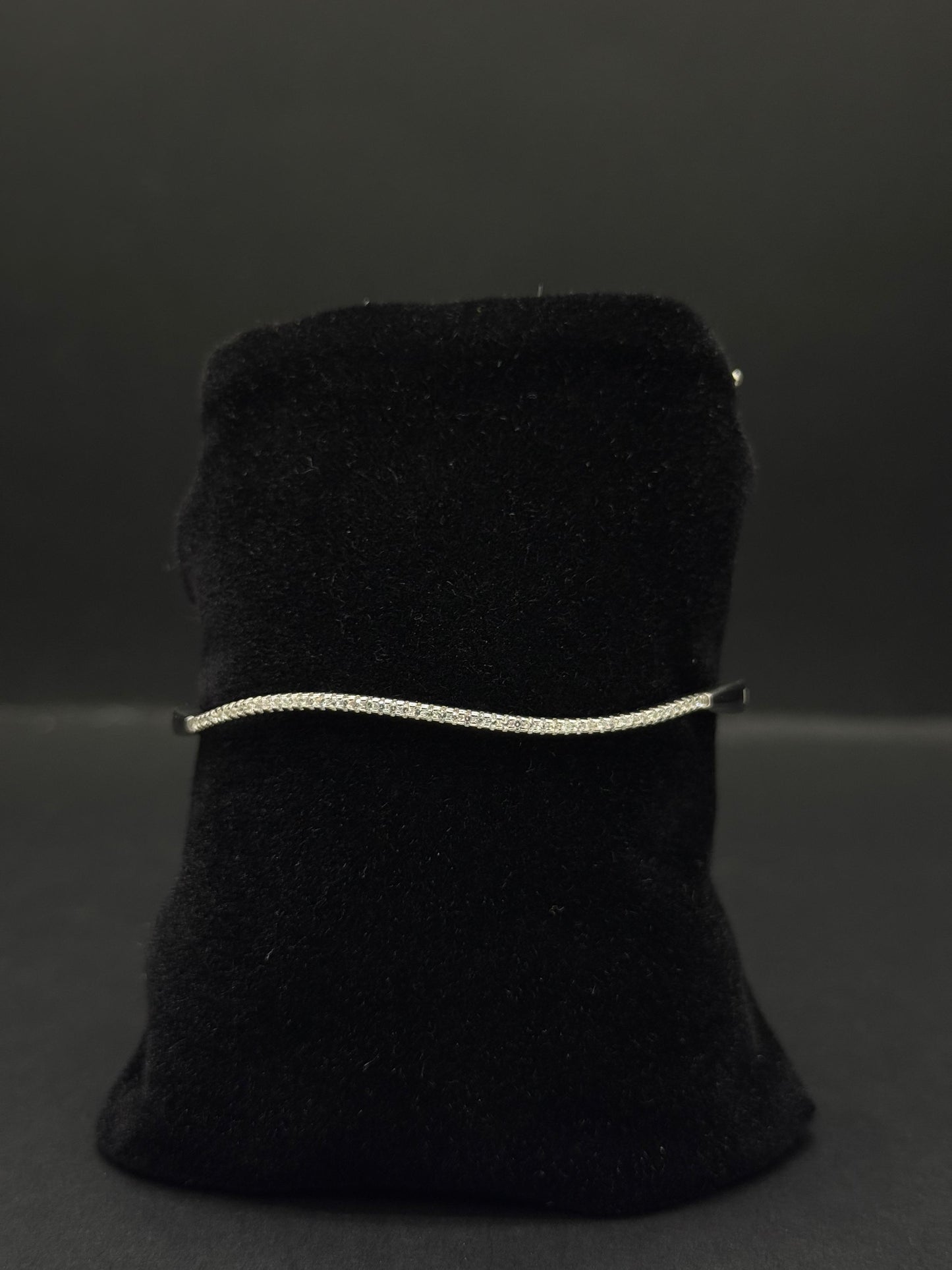 Elegant Wavy Cubic Zirconia Bracelet #24