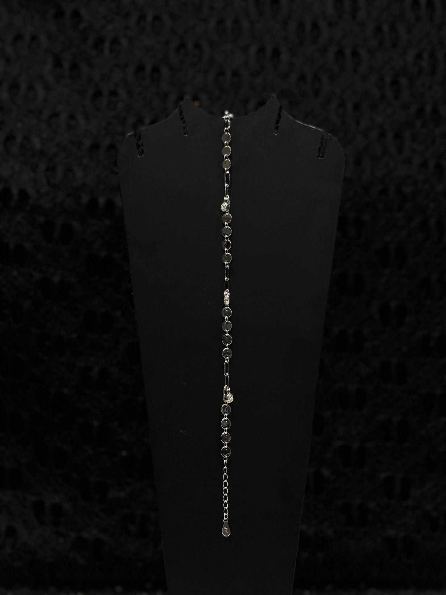 Paperclip Link Bracelet with Pavé Accents #135