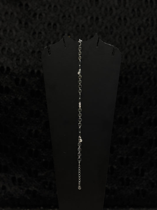 Paperclip Link Bracelet with Pavé Accents #135