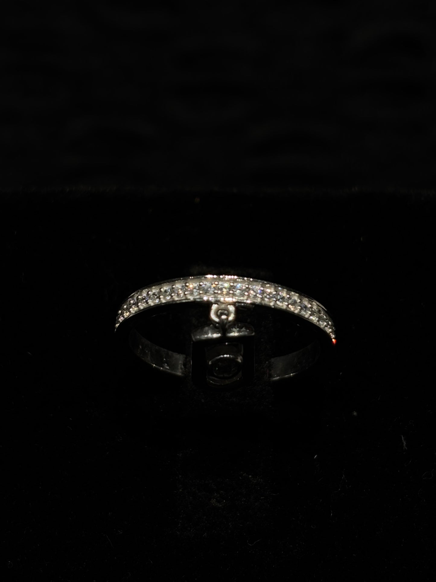 Dazzling Silver-tone Ring with a modern and elegant design #87