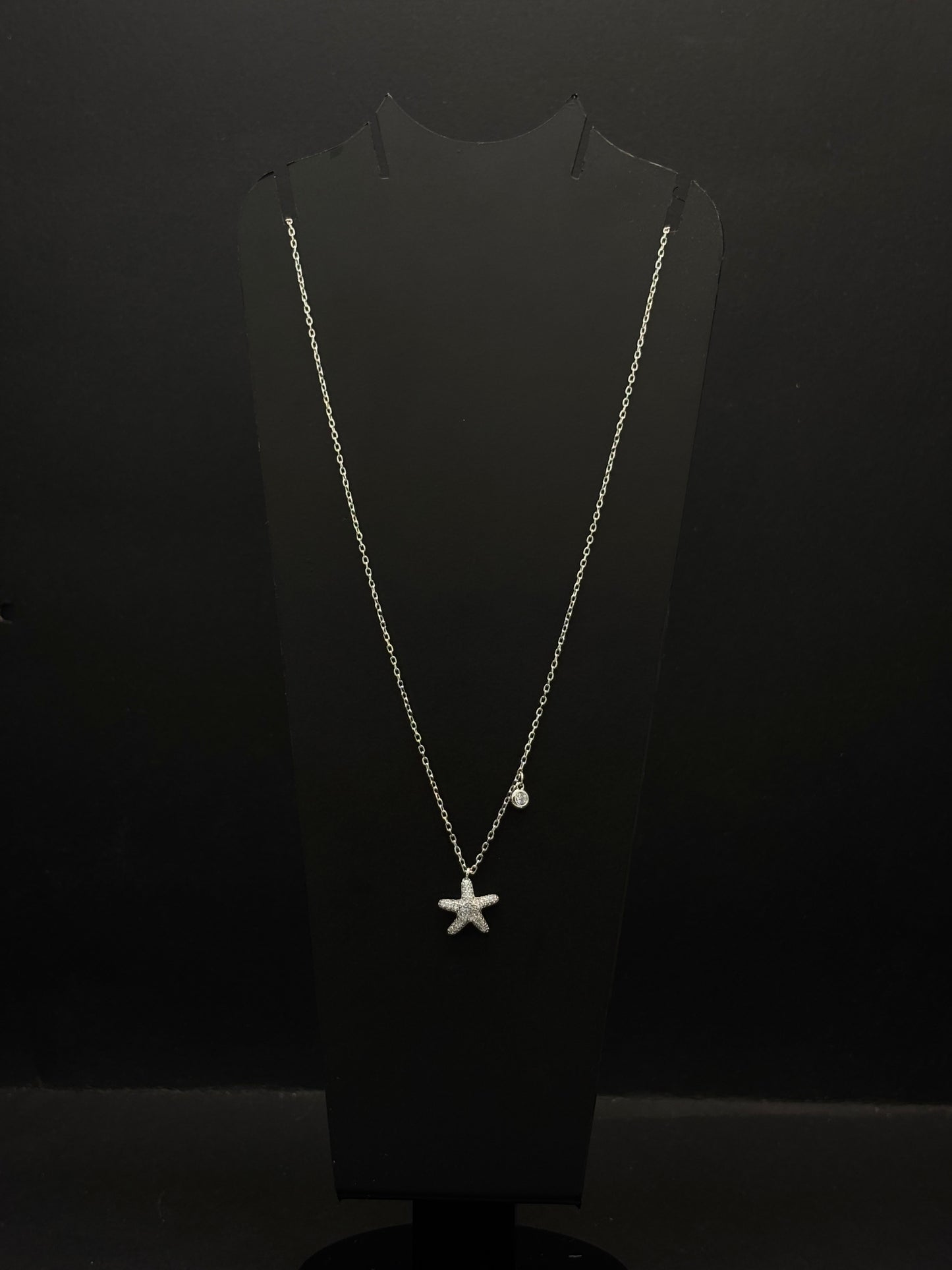 Pave Starfish Pendant chain #330