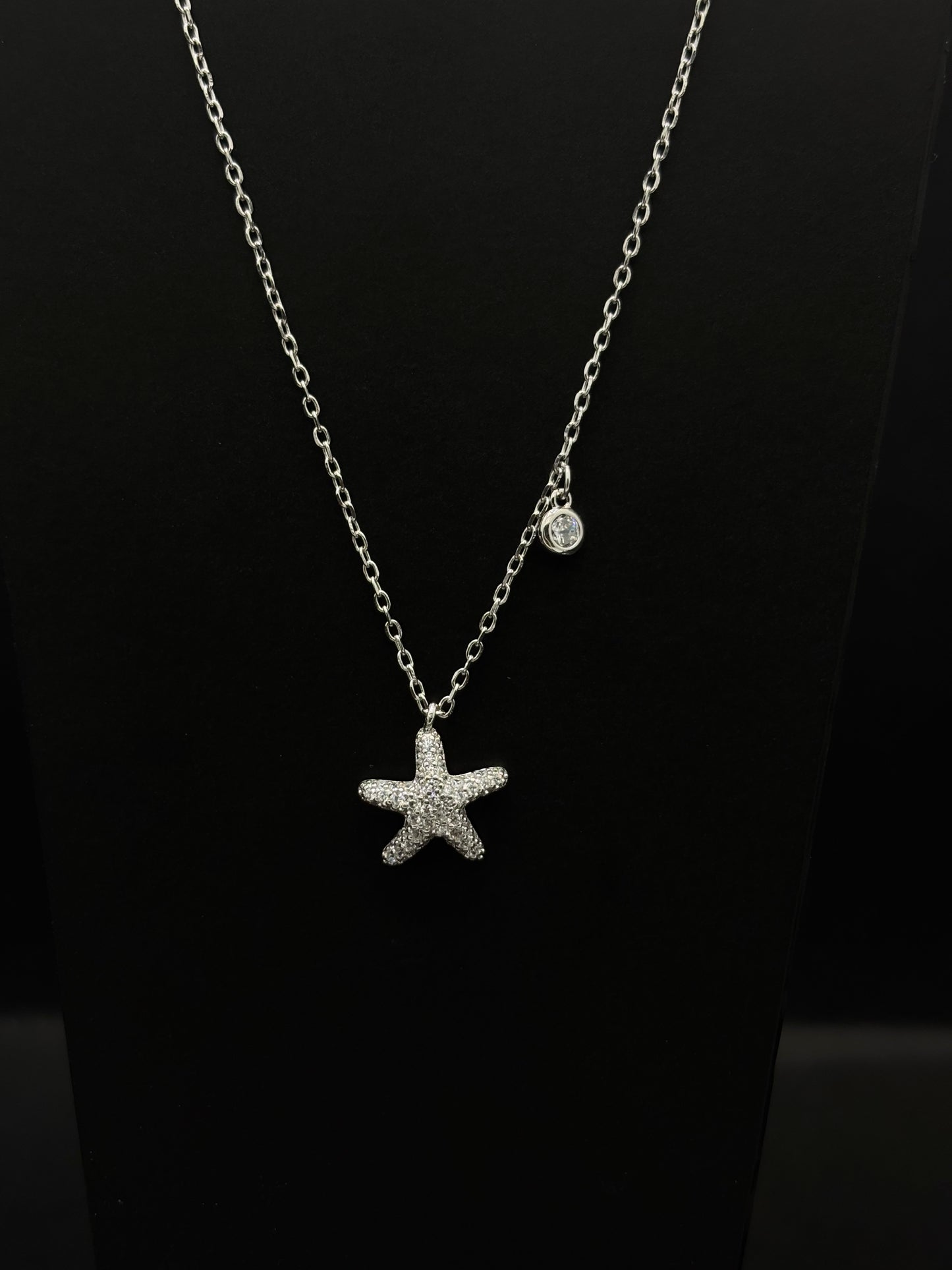 Pave Starfish Pendant chain #330