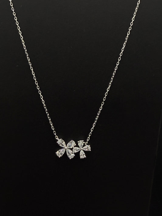 Marquise Flower Duo Pendant chai #486