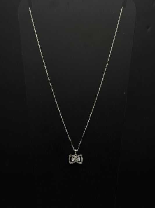 Double Bow Cubic Zirconia Chain #442