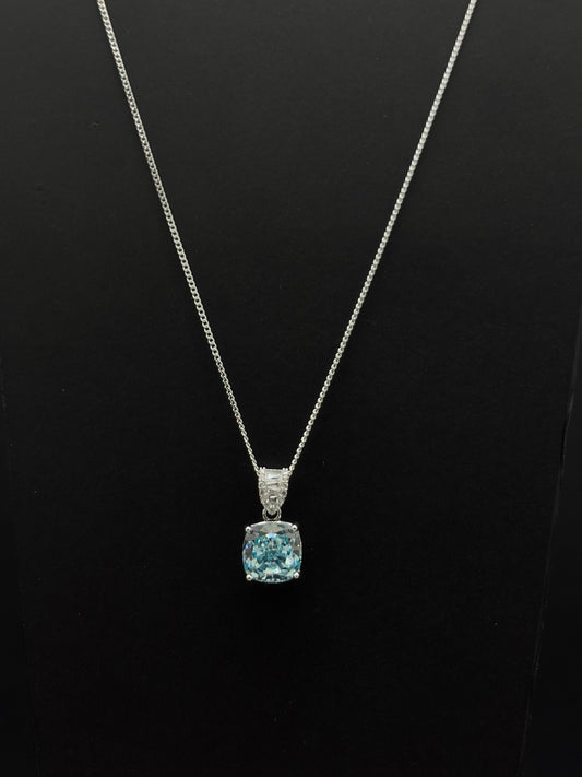 The Grand Caribbean Cushion Pendant chain #477