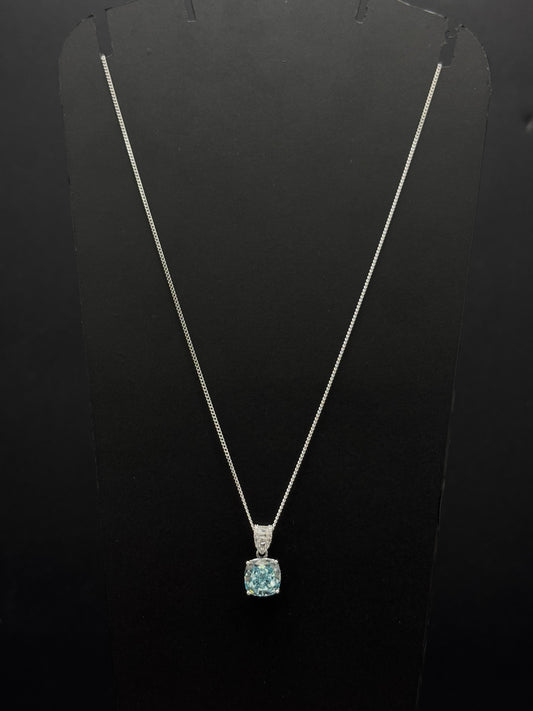 The Grand Caribbean Cushion Pendant chain #477