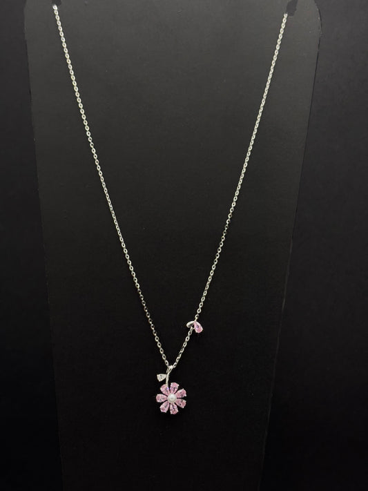 Pink Pearl Flowerette chain #479