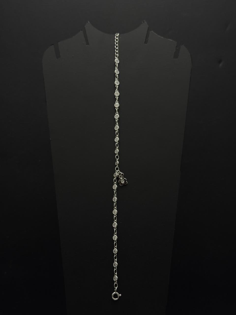 Sparkling Dainty Gemstone Chain Bracelet #543