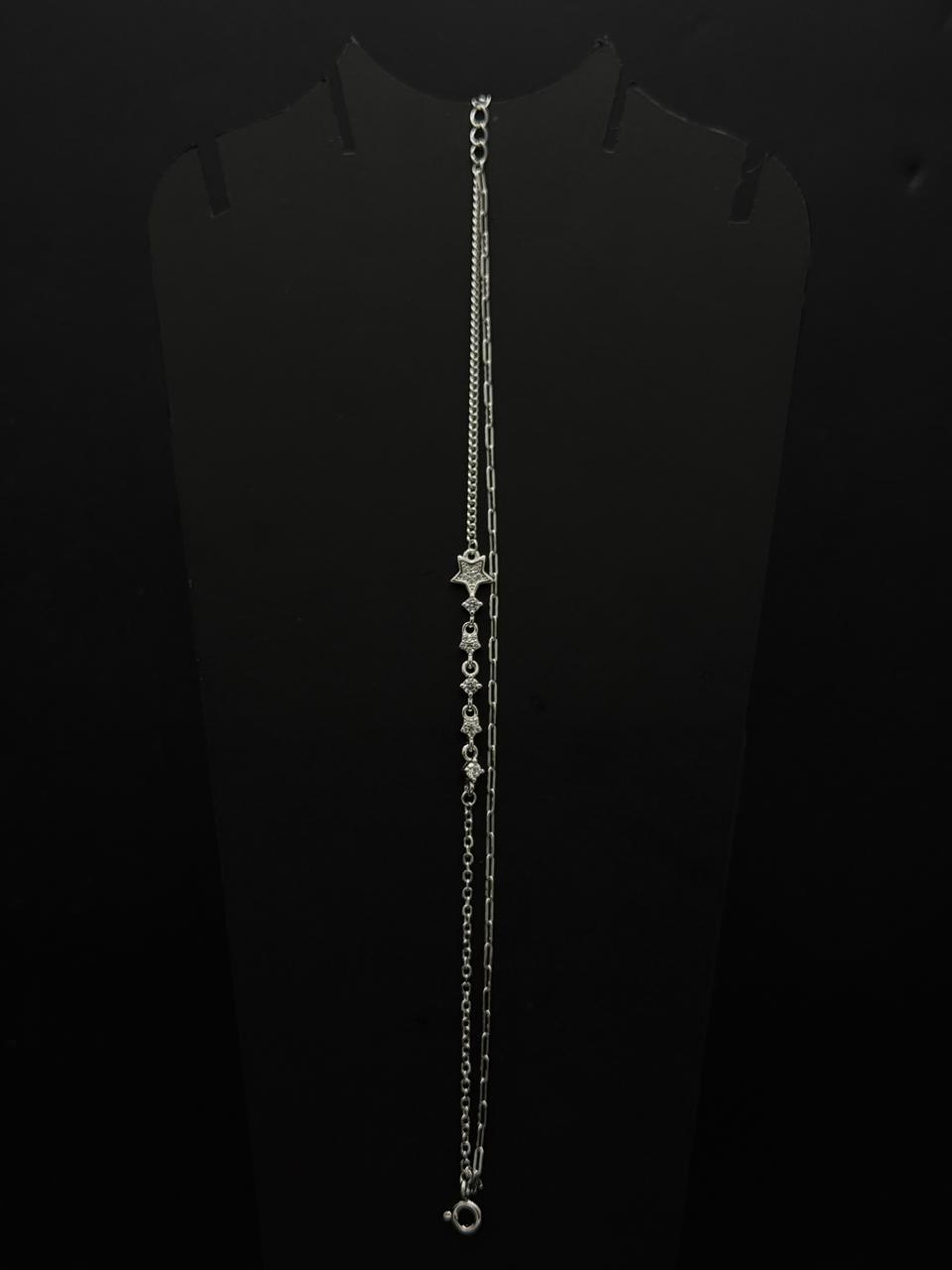 Celestial Mixed Chain Star Charm Bracele #549