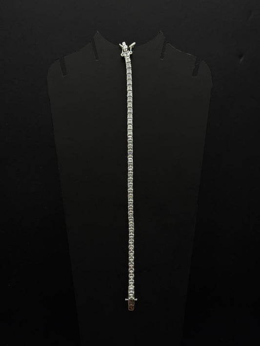 Classic Princess-Cut Cubic Zirconia Tennis Bracele #562