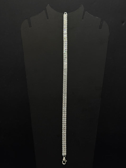 Choki-Cut Cubic Zirconia Tennis Bracelet #564