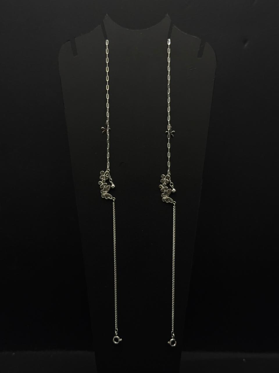 Elegant Butterfly Bead Drop Ankle #594