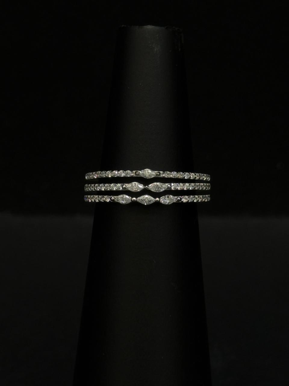 The Lyra Triple-Stack Marquise Ring #613