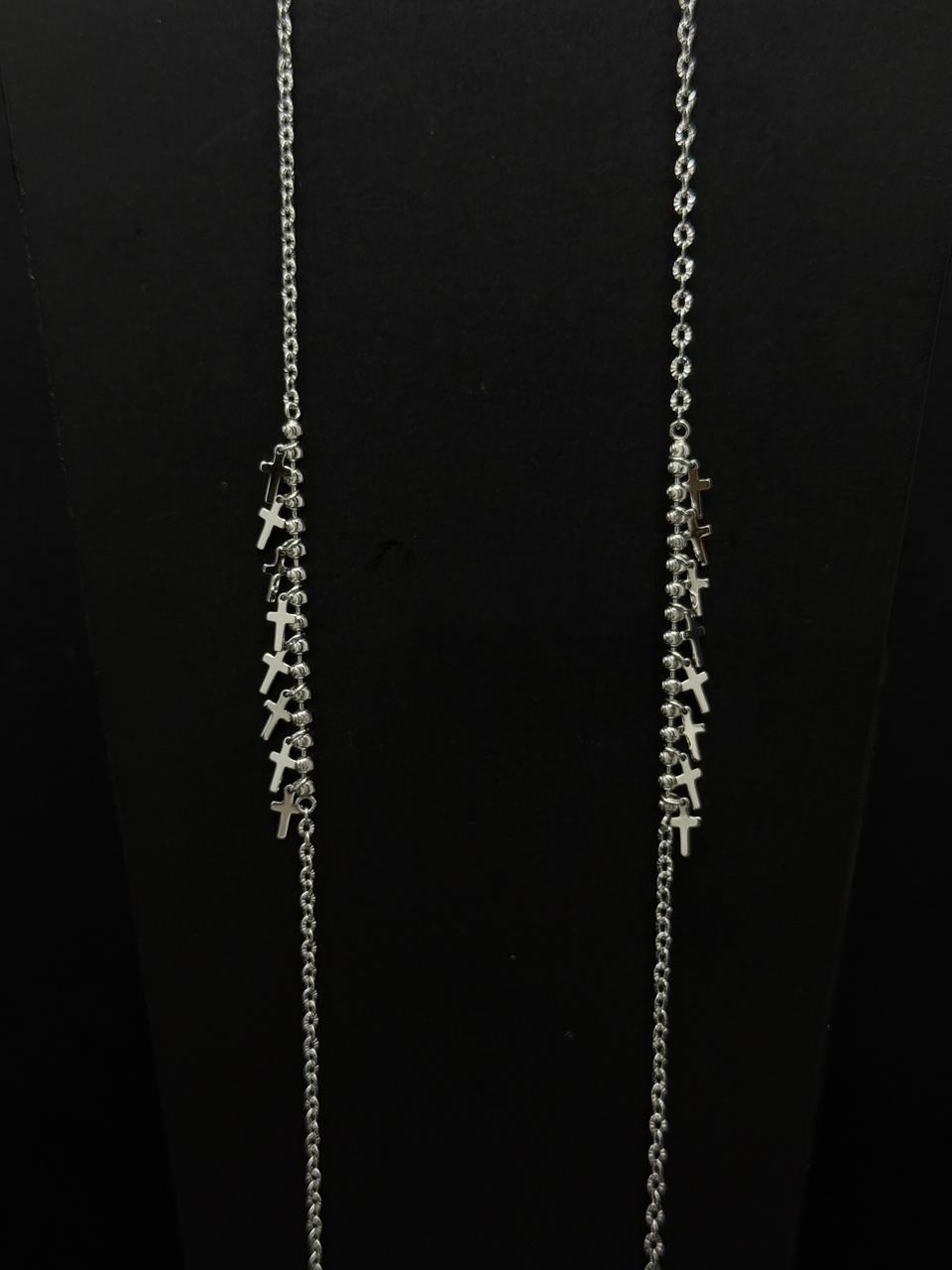 Dangling Multi-Cross Charm Anklet #616