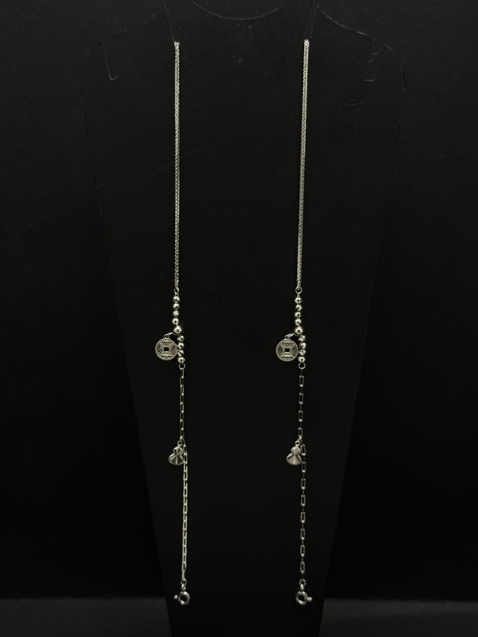 Mixed-Link Prosperity Charm Anklet #617