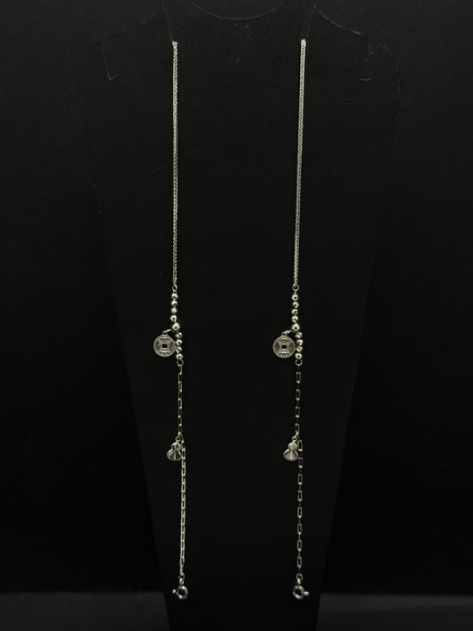 Mixed-Link Prosperity Charm Anklet #617