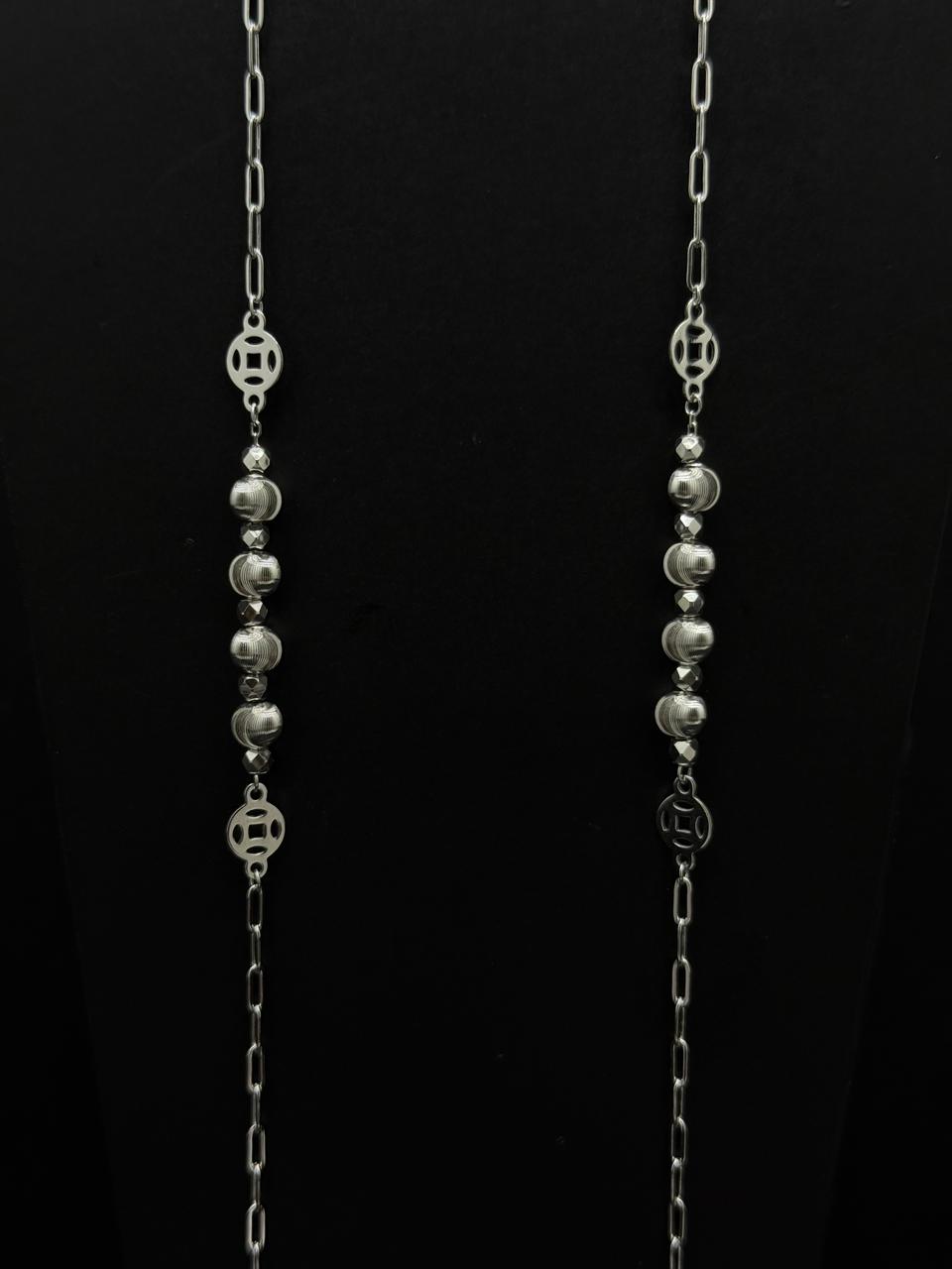 Geometric Station Paperclip Anklet #621