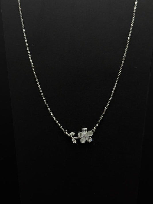 Blossom & Vine Silver Chain Pendant #625