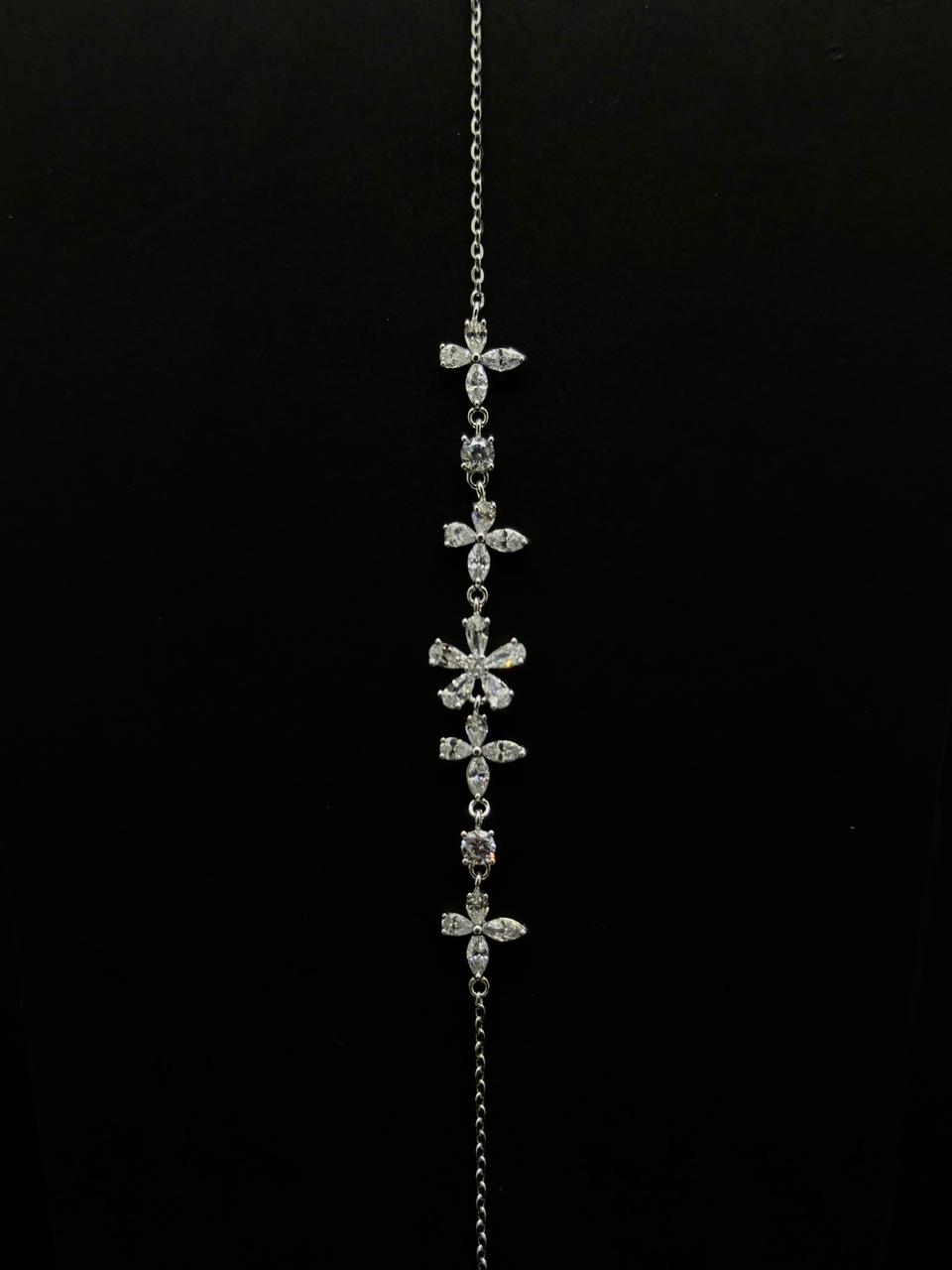 Marquise Crystal Blossom Symphony Bracelet #628
