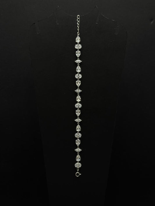 Multi-Cut Crystal Symphony Tennis Bracelet #635