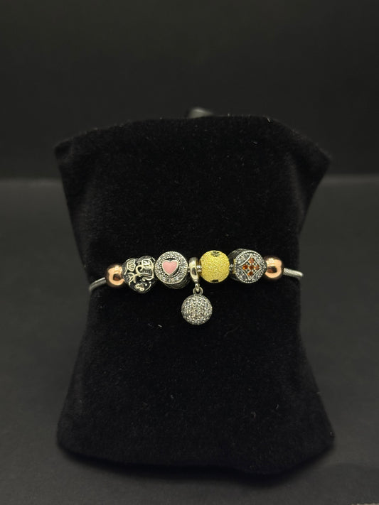 Sterling silver pandora bracelet #276